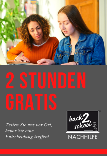 2 Stunden Gratis Nachhilfe testen back2school Nachhilfe Moers